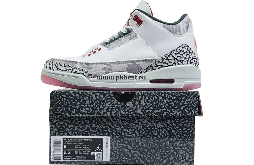 Rice GOD Wings READY PK Jordan MATERIALS 3 Jordan powder Air Retro ash RETAIL  TO SHIP 0505